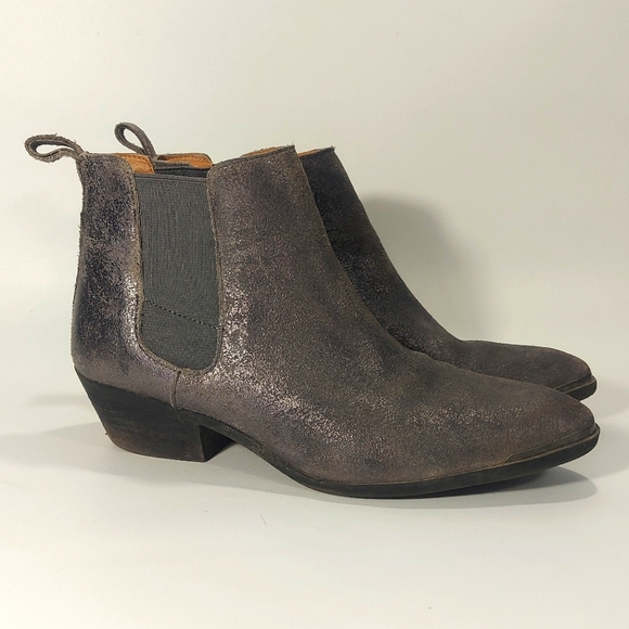 Denim & Supply Ralph Lauren Leather Metallic Silver Gray, 8 - Picture 1 of 10